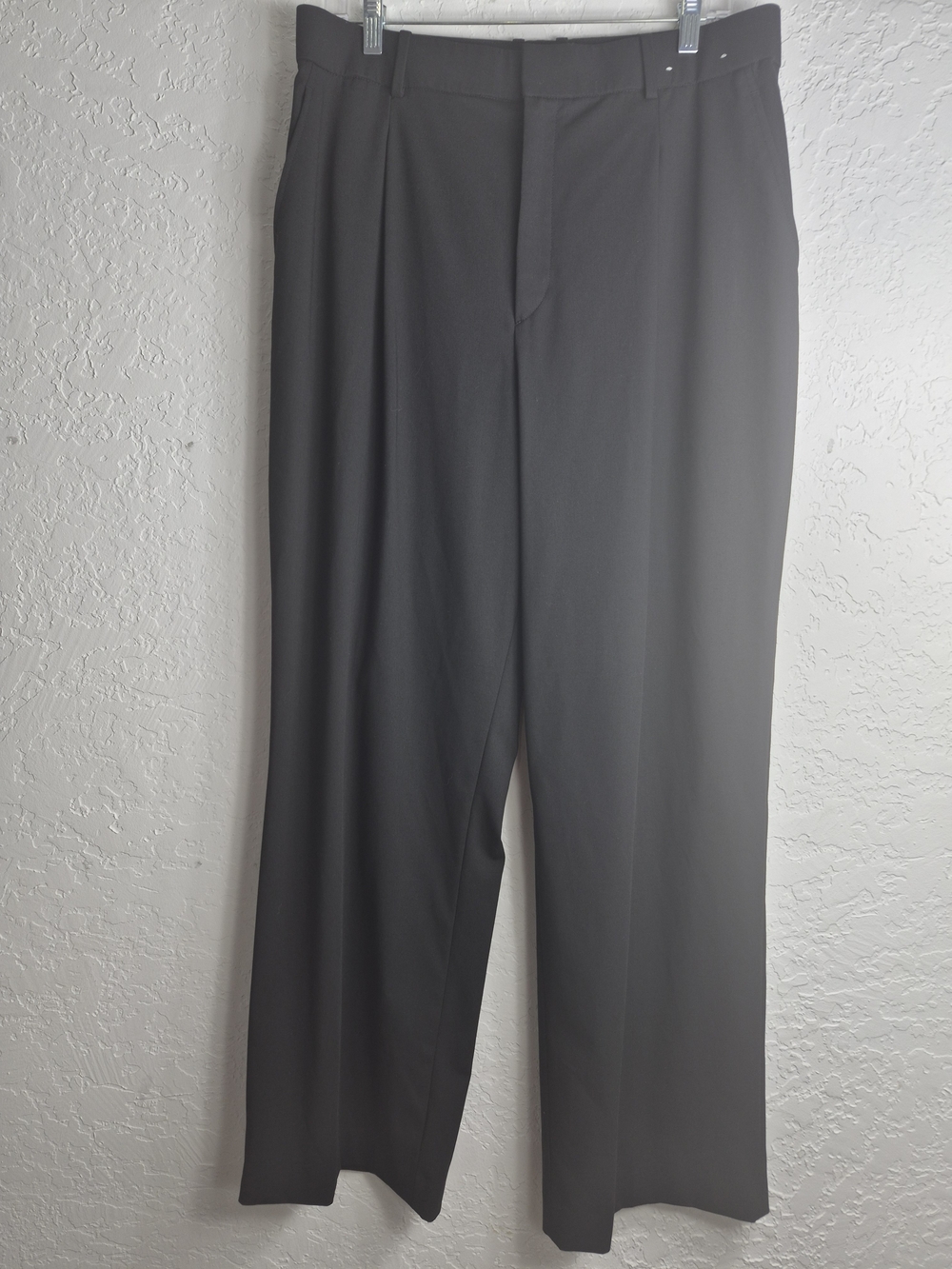 XL Classic Wide-Leg Dress Pants - Black - Picture 4 of 14